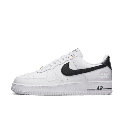 nike white air force with black tick