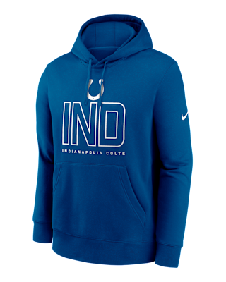 Мужское худи Indianapolis Colts Busted Play Club Nike NFL Pullover Hoodie