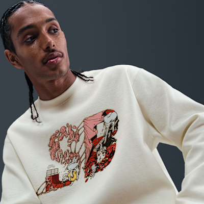 Sudadera de cuello redondo de skateboarding de tejido Fleece Nike SB