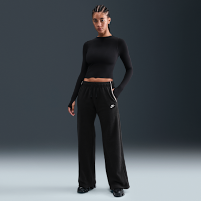 Nike Sportswear Club Fleece Women's Mid-Rise Wide-Leg Cozy Pants