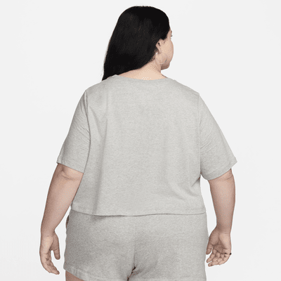 Nike Sportswear Essential Women's Cropped Logo T-Shirt (Plus Size)