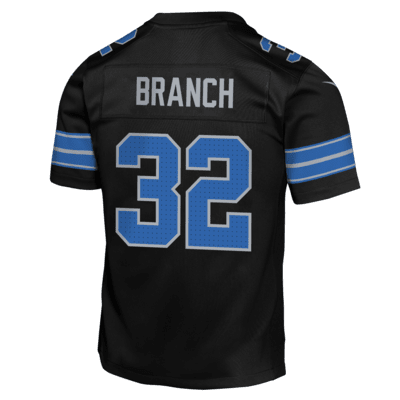 Jersey Nike de la NFL Game para niños talla grande Brian Branch Detroit Lions