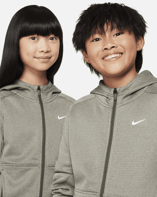 Nike Therma-FIT Big Kids' Full-Zip Hoodie
