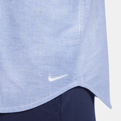 Nike Life langermet Oxford-skjorte med knepping til herre