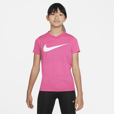 Nike Dri-FIT Legend Trainingsshirt met V-hals voor meisjes. Nike NL