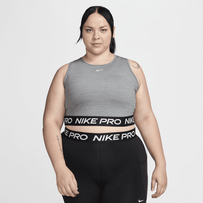 Nike Pro Women's Dri-FIT Cropped Tank Top (Plus Size)