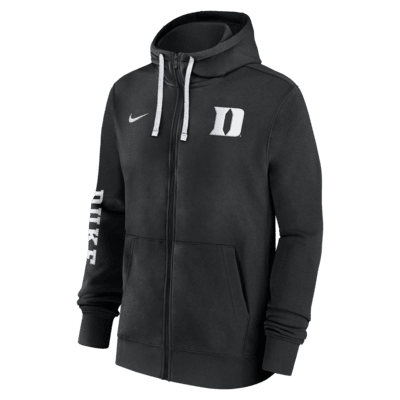 Sudadera con gorro de cierre completo universitaria Nike para hombre Duke Blue Devils Sideline Team Issue