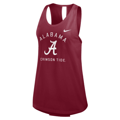 Camiseta de tirantes universitaria Nike para mujer Alabama Crimson Tide Primetime