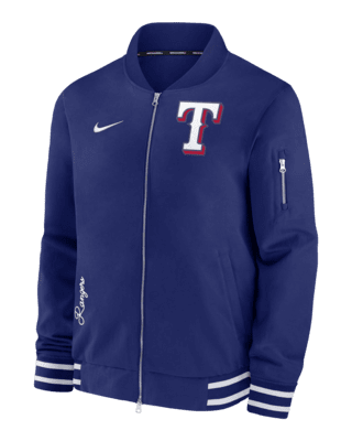 Мужская куртка Texas Rangers Authentic Collection Nike MLB Full-Zip Bomber