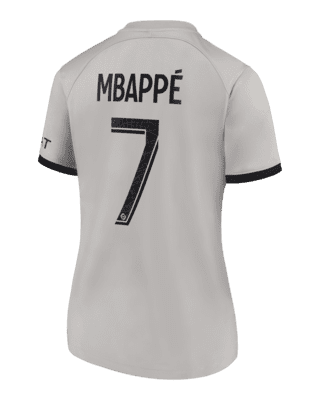 Paris Saint-Germain 2022/23 Stadium Away (Kylian Mbappe) Big Kids' Nike  Dri-FIT Soccer Jersey.