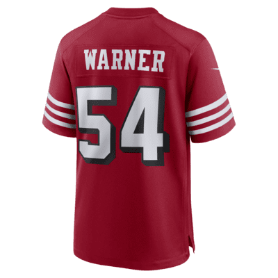 NFL San Francisco 49ers (Fred Warner) Men's Game Football Jersey. Nike.com