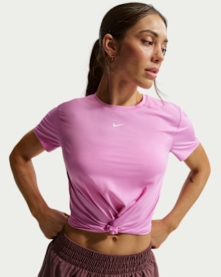 Женские шорты Nike One Classic Twist Dri-FIT Short-Sleeve Top
