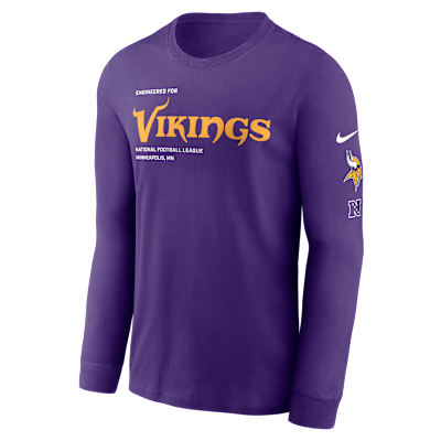 Minnesota Vikings Play To Win Essential Men's Nike NFL Long-Sleeve T-Shirt