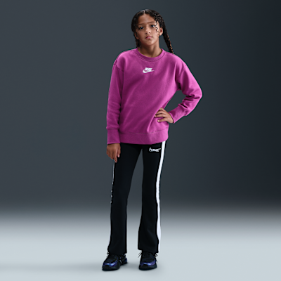 Suadera de cuello redondo para niña talla grande Nike Sportswear Club Fleece