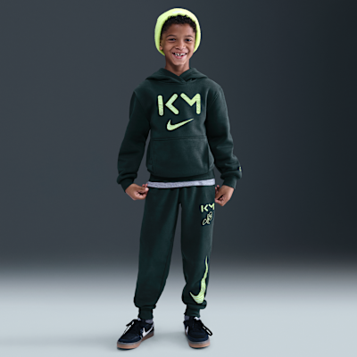 Kylian Mbappé Club Fleece Big Kids' Nike Dri-FIT Soccer Hoodie