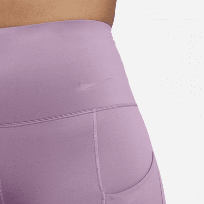 Leggings de tiro alto de 7/8 de sujeción firme con bolsillos para mujer Nike Go