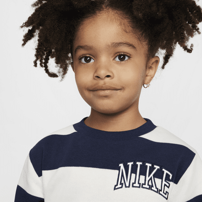 Nike Sportswear Club Toddler 2-Piece Rugby Stripe Crew Set