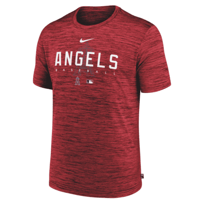 Nike Dri-FIT Velocity Practice (MLB Los Angeles Angels) Men's T-Shirt ...