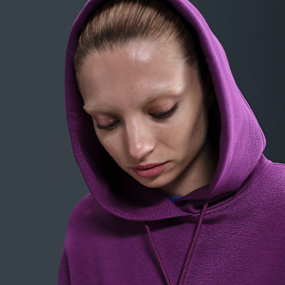 Sweat à capuche oversize Nike Football FC Barcelona Phoenix Fleece pour femme