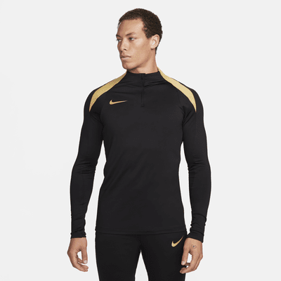 Playera de entrenamiento de fútbol Dri-FIT de medio cierre para hombre Nike Strike