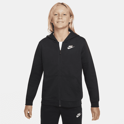 Nike Sportswear Club Sudadera con capucha y cremallera completa de tejido  French terry - Niño. Nike ES