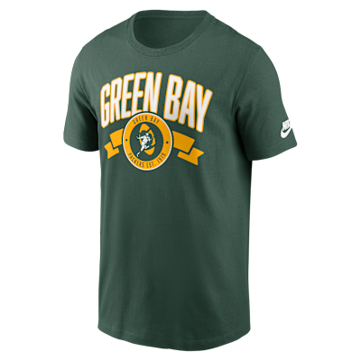 Playera Nike de la NFL para hombre Green Bay Packers Rewind Front And Back Hit Essential