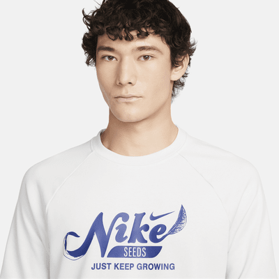 Nike メンズDri-FIT フリース フィットネス クルーネック トップ