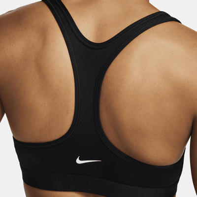 Bra deportivo sin almohadilla con gráfico para mujer Nike Swoosh Light Support