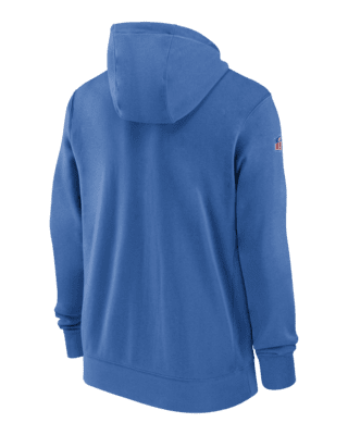 Detroit Lions Sideline Club Men's Nike NFL Full-Zip Hoodie.