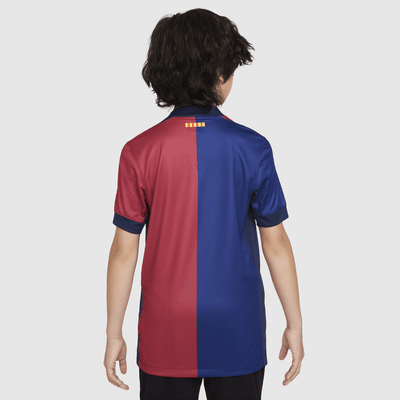 F.C. Barcelona 2024/25 Stadium Home Older Kids' Nike Dri-FIT Football Replica Shirt