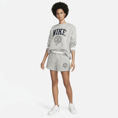 Shorts de tiro alto para mujer Nike Sportswear Phoenix Fleece Heritage