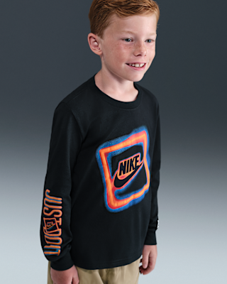 Детская футболка Nike Glow With Me Little Kids' Long Sleeve