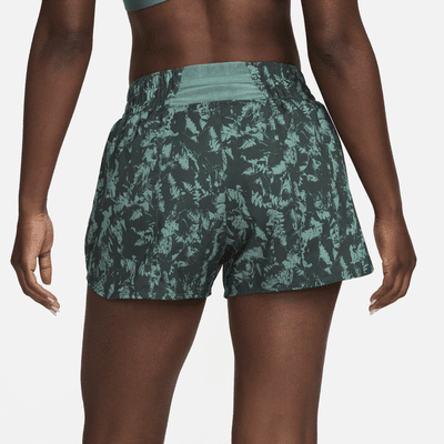 Shorts Dri-FIT estampados de tiro alto de 8 cm con forro de ropa interior para mujer Nike One