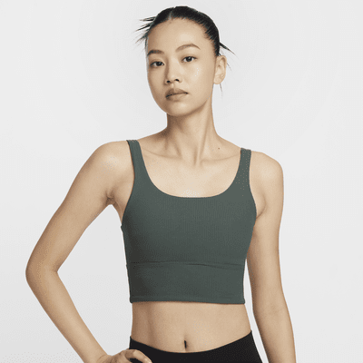 Nike Zenvy 羅紋女款輕度支撐型襯墊長版運動內衣