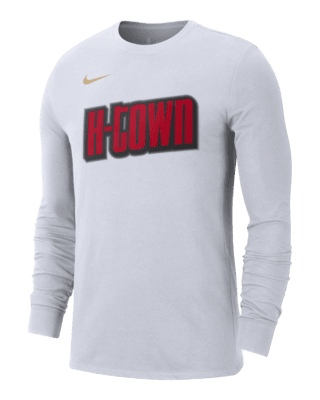 Мужская футболка Houston Rockets Essential City Edition Nike NBA Long-Sleeve