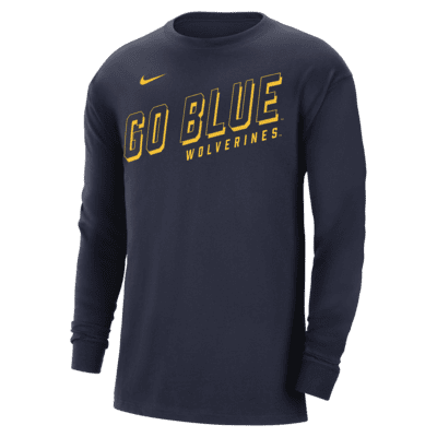 Michigan Men's Nike College Long-Sleeve Max90 T-Shirt. Nike.com