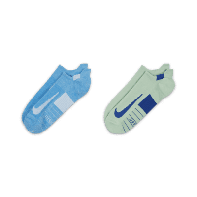Nike Multiplier Running No-Show Socks (2 Pairs)