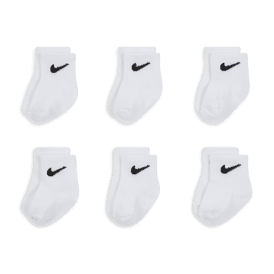 Conjunto de calcetines hasta el tobillo Nike Logo para bebé (6 pares)