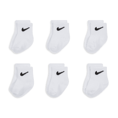 Nike Logo Ankle Socks Box Set (6 Pairs) Baby Socks. Nike.com