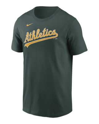 Мужская футболка Oakland Athletics Fuse Wordmark Nike MLB