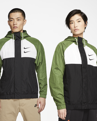 Nike Sportswear Swoosh Men's Woven Hooded Jacket. Nike ID