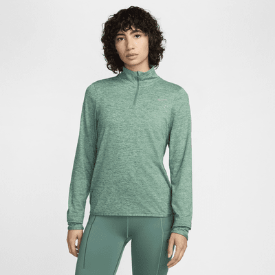 Nike Swift hardlooptop met korte rits en UV-bescherming voor dames