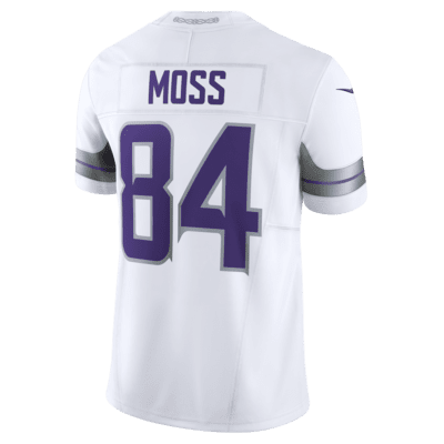 Jersey de fútbol americano de la NFL Nike Dri-FIT Limited para hombre Randy Moss Minnesota Vikings