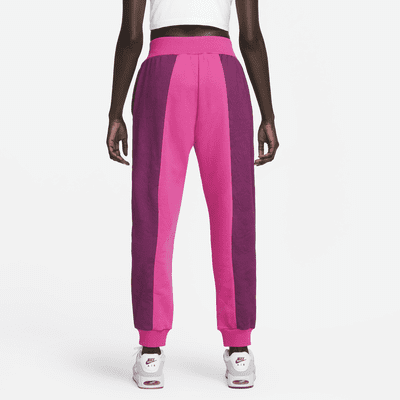 Pantalones de tejido Fleece de tiro medio para mujer Nike Sportswear Icon Clash
