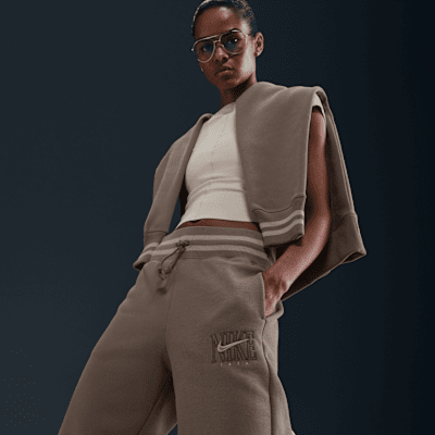 Nike Sportswear Phoenix Fleece Women's High-Waisted Wide-Leg Graphic Pants
