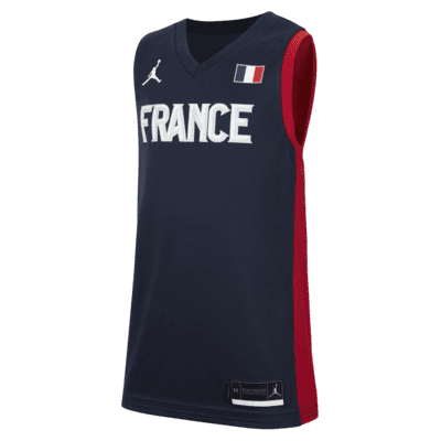 Maillot de basketball Jordan France (Road) pour Enfant plus âgé. Nike FR