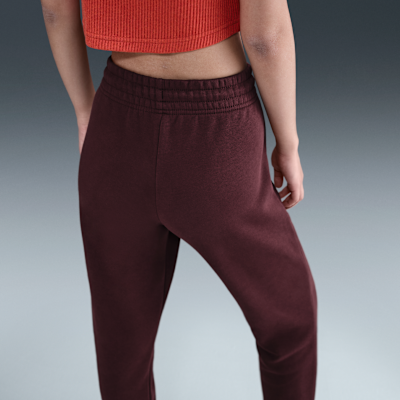 Pants de entrenamiento de tiro medio para mujer Nike Sportswear Phoenix Fleece