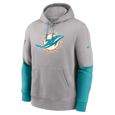 Sudadera con gorro sin cierre Nike de la NFL para hombre Miami Dolphins Sideline Team Issue Club