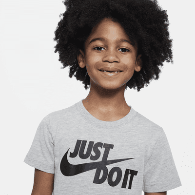 Nike "Just Do It" Swoosh Split Tee Little Kids' T-Shirt