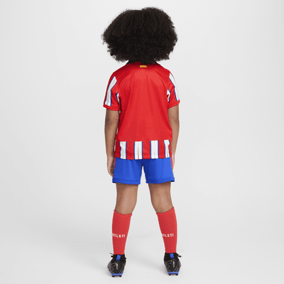 Atlético Madrid 2024/25 Stadium Home Younger Kids' Nike Football Replica 3-Piece Kit